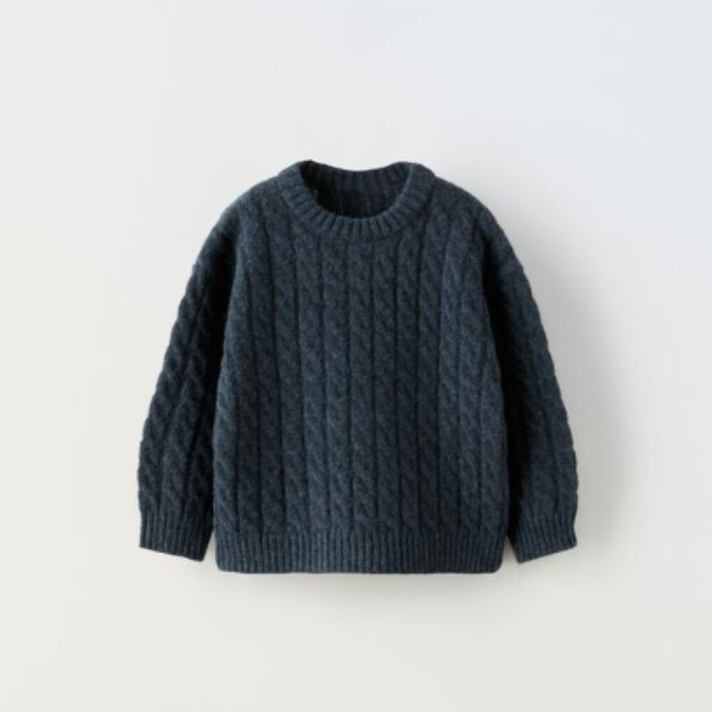 NAVY BLUE KNIT SWEATER FROM ZARA